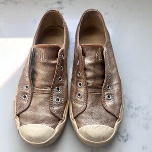 Ralph Lauren Women’s Platform Shoes, Gold, Size 6